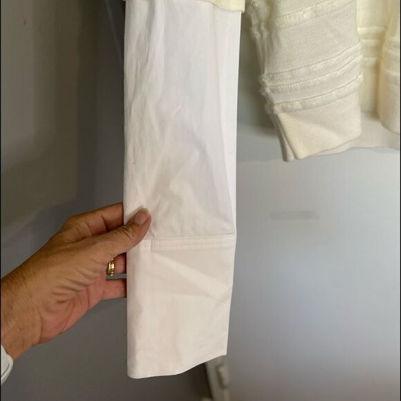 Veronica Beard Juni Merino Wool Sweater in Ivory Color .Size L - Picture 10 of 13